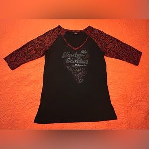 Harley Davidson Women’s 3/4 Sleeve Top